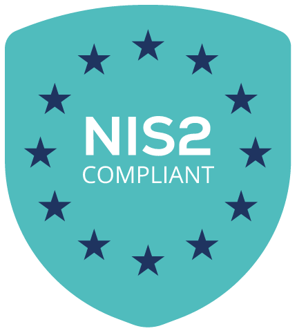 Esempio di marchio di qualità NIS2 utilizzato per comunicare la conformità