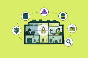 Cyberattack illustration